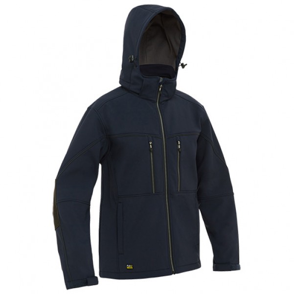 Bisley BJ6570 Flx & Move Hooded Soft Shell Jacket - Navy